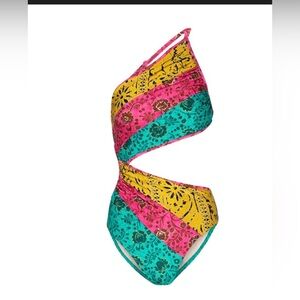 Zimmermann Pink, Yellow, and Teal Women’s Swimsuit